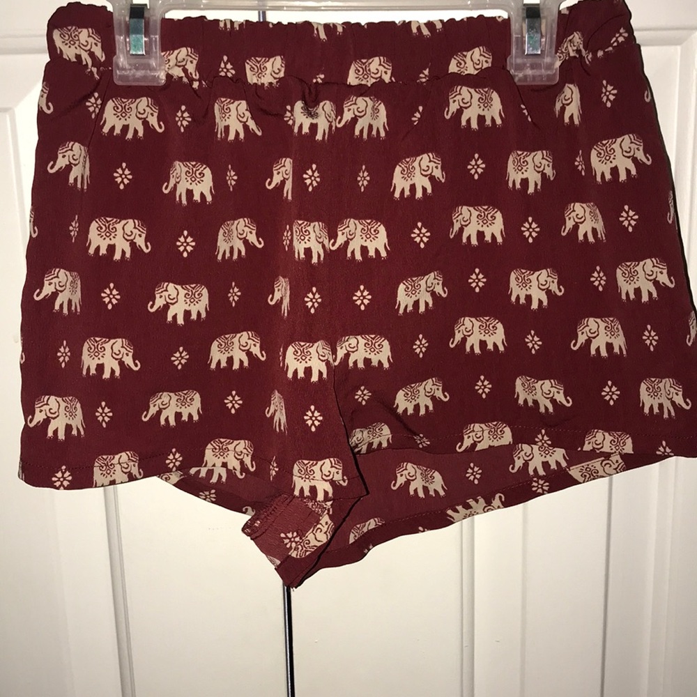 CUTE ELEPHANT FLOWY SHORTS